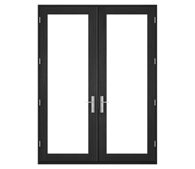 Pella Reserve Contemporary Wood Hinged Patio Door in Parkcity